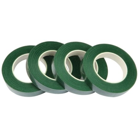 4 ruller blomstertape - 15 meter pr. rulle - blomstertape - til indpakning af ætsede stængler af buketter