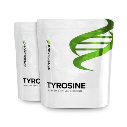 2 x Body Science 2 st Tyrosine, Kosttilskudd, Aminosyrer, Individuelle Aminosyrer