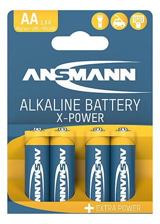 ANSMANN Batteri Alkaline AA 4pk XPOWER