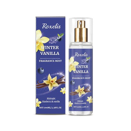 Roxelis vanilje blåbær kropsduftspray udsender unik charme, frisk duft, varig duft, lille gruppe eau de toilette