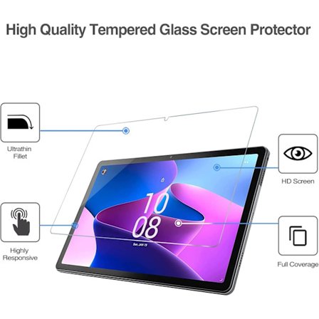 Härdat Glasskärmskydd, Anti-Splittring och Bågresistent, För Lenovo M10 10.1 Tum (3:e Gen) 2st