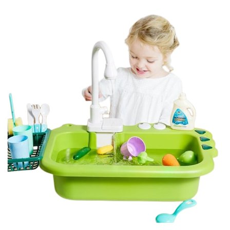 Diskbänk Play Set Diskmaskin Leksaker för barn