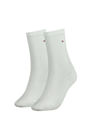 Tommy Hilfiger Th Women Sock Casual 2P - White - 35-38