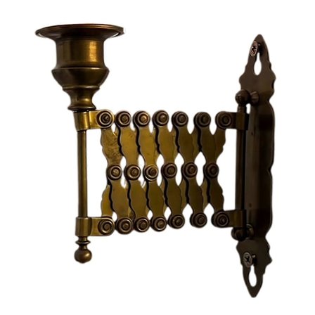 Utdragbar Ljusstake Metall Väggmonterad Ljusstake Vintage Infällbar Vägglampa för Vardagsrum Sovrumsinredning