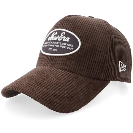 New Era - Brun adjustable Caps - Ne Patch Corduroy Brown A-Frame Adjustable @ Hatstore