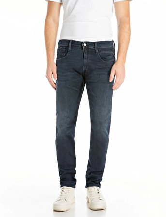 Replay Anbass Trousers Slim Hyperflex Original - Navy - 34 x 34