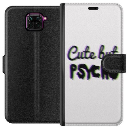 Kompatibel Tegnebogsetui til Xiaomi Redmi Note 9 Rainbow-farvet legetøjsfigur med et glad ansigt og farverige cirkler i en legesyg studieillustration