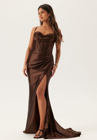 Christian Koehlert-Satin Evening Dress-42