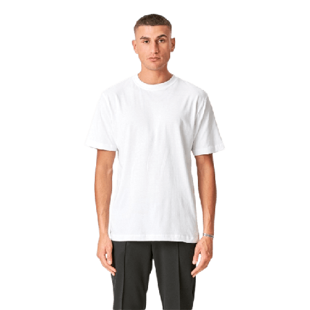 TeeShoppen Oversized T-shirt T-shirts Herr Vit 4xl