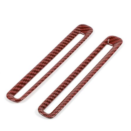 Dekorativ ringkåpa för luftventilationsuttag i bilens innerdörr, för Charger 2011+, tillbehör, 2 delar fiber