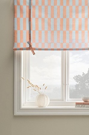 Jotex - Rolgordijn Blauw/roze Blauw/roze - JUNA - Koop Vouwgordijnen bij Jotex