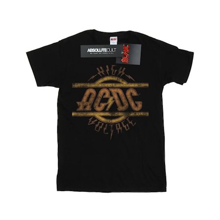 AC/DC Pojkar High Voltage Distressed Logo T-Shirt 12-13 År Svart