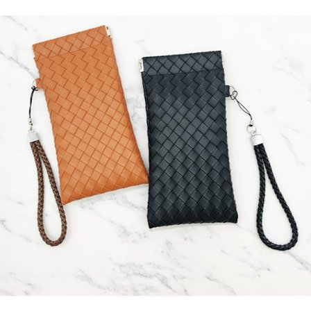 2-delat bärbart rep solglasögon case automatisk stängning glasögonförvaringsväska