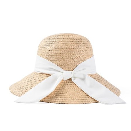 Dame Solhatt Solbeskyttelse Halmhatt Strandhatter Sommer Foldbar Floppy Reise Solhatter for Kvinner