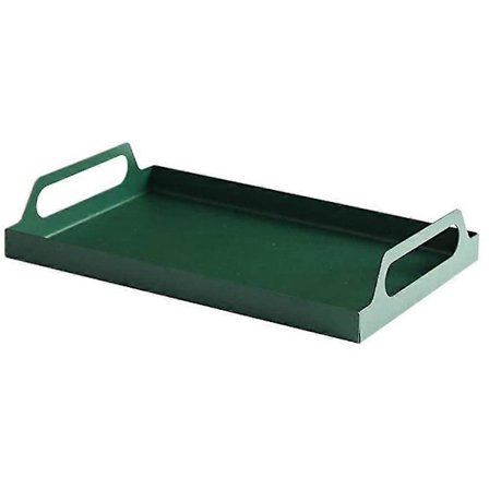 Metal Madservering Rektangulær Træ Madservering Butler Bakke Til Servering af Drikkevarer Snacks Mad XZM