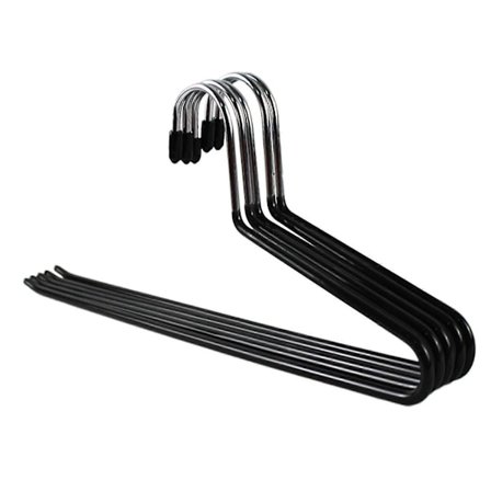 5x Stål Buksebøjler Hængende Stativ Rejse Pladsbesparende Slacks Multifunktionel Opbevaring Garderobe Organizer til Bælte Hotel Kvinder Mænd Slips 