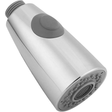 Udskiftnings køkkenarmatur med dobbeltfunktion, udtrækkelig tud til vask, 1/2-tommers kromtud (børstet)