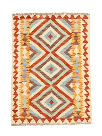 Käsinkudottu Kelim Afghan Old Style Matot 87X119 Villamatto Pieni Matto