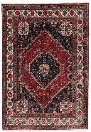 110X164 Tapete Oriental Ghashghai Fine Preto/Vermelho Escuro (Lã, Pérsia/Irão)