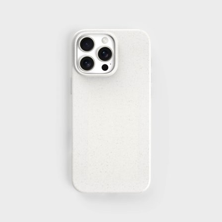 Biodegradable Phone Case for iPhone 15, White iPhone 15 Case, iPhone 16 Pro Max