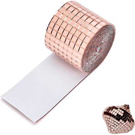 Selvklebende mosaikk speil, ekte glass selvklebende mini, ZQKLA