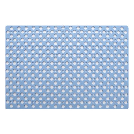 Badrum halkfri vattentät anti-drop ihålig golvmatta - Blå