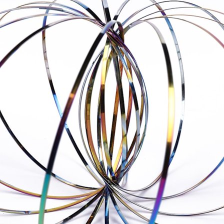 3D Magic Flux Rings Set, Geometrisk Kinetisk Fjäderleksak, Kinetisk