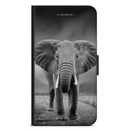 Bjornberry Samsung Galaxy Note 10 Plus - Svart/Vit Elefant