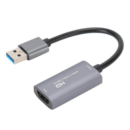 Capture-kort för HDMI till USB2.0 4K 1080P High Definition för ljud- och videoinspelning Grå