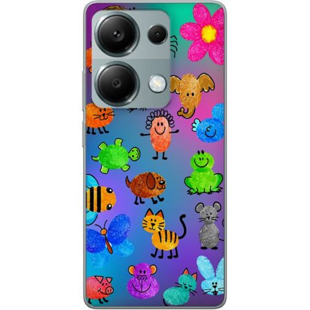 Yhteensopiva Puhelinkuori Xiaomi Redmi Note 13 Pro 4G Little Scribble Friends