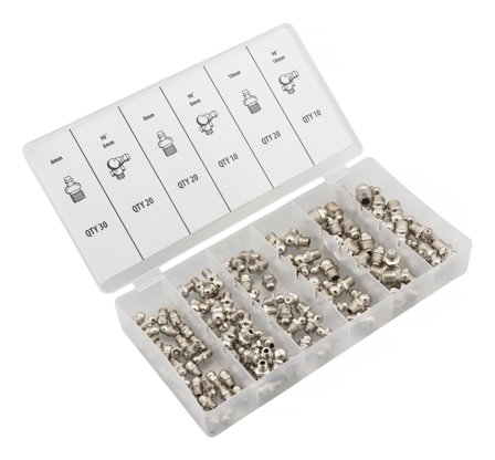 PELA 508684 Fettnippelsats 110 delar, Verkstad