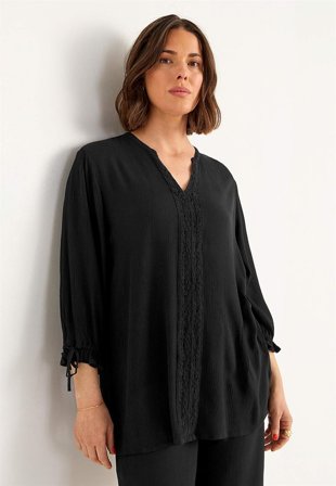 Cellbes of Sweden - Crepe tunika - svart - för damer - 38/40