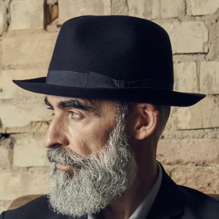 Σκούρο Μπλε Καπέλο Fedora Filippo Moda Raw Edged για άνδρες - Καπέλα fedora