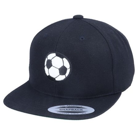 Forza - Svart snapback Keps - Kids Football Applique Black Snapback @ Hatstore