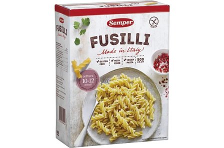 Semper Pasta skruer Fusili glutenfri, Helse & Madvarer, Pasta, Ris & Bælgfrugter, Pasta & Nudler