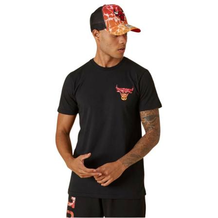 New Era, T-shirt Zwart, Heren, Maat:L