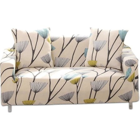 Elastiske sofatrekk Stretch sofatrekk Jacquard 2-seters sofatrekk Blomstermønster