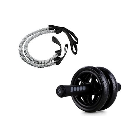 Fitness Hem Träningshjul AB Rullelasticitet Dragrep Midja Maghjul Gym Buken Core Träningsutrustning