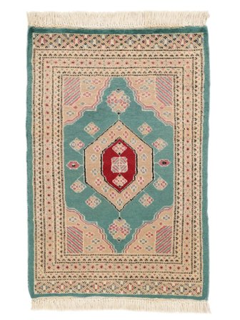 Tapete Oriental Paquistão Bucara 2Ply 64X94 Castanho/Laranja (Lã, Paquistão)