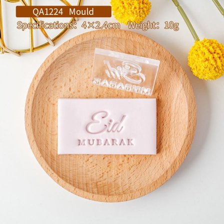 Eid Fondant Biscuitforme Bogstaver Prægning Cookie Stemplet QA1224