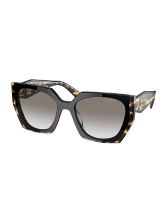 Prada Women's Sunglasses with a frame made of acetate in black and lenses made of plastic in grey gradient