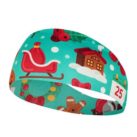 2ST Christmas Sweat Band Yoga Hårband 6 6