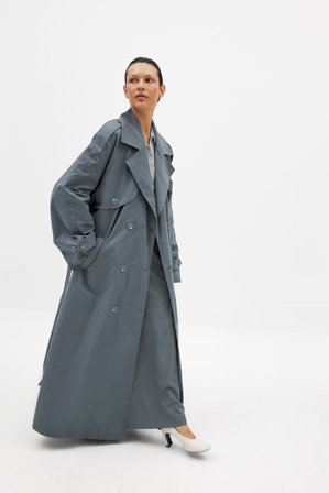 Josefine HJ x NA-KD Trench oversize - Trenchcoats - Gris - EU 40