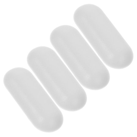 Toilet Buffer Pads Sæde Bumpers til Toiletlåg 8 stk. Lysegrå Plastik