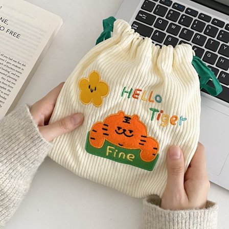 Liten snørepose Oppbevaringspose 4 4