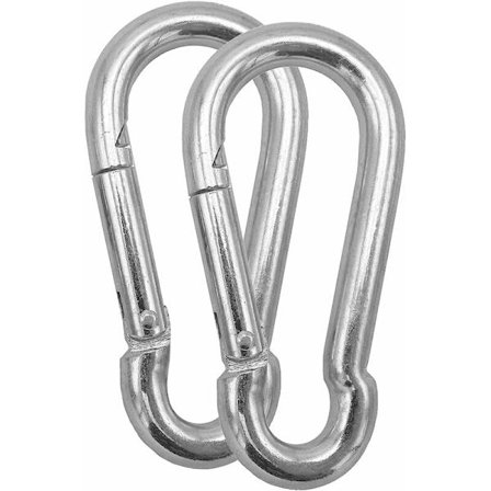 Förlängningskedja för hängstol, hängstol och hängmatta med två karbinhakar, olika längder (karbinhake)