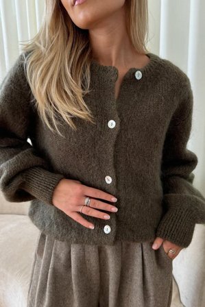 IdaIC Cardigan Army green S/M