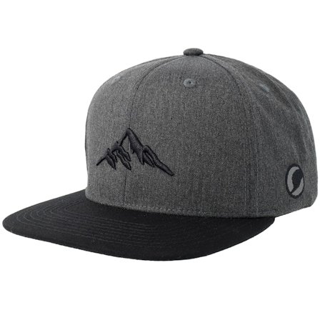 Wild Spirit - Mountain 3d Black/Charcoal Grey/Black Snapback Snapback Grey Cap - @ Hatstore