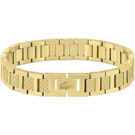 Collection Link armbånd i rustfrit stål udsmykket med Petit Piqué mønster - Tilgængelig til ham og hende