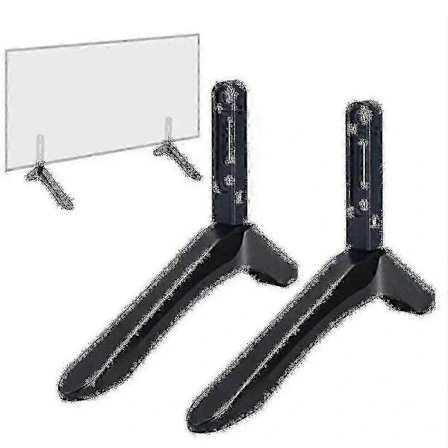 [LLC] 2 stk. Universal TV-stativ Basefeste Kompatibelt med 32-65 Tommer Samsung Vizio LCD TV Ikke Kompatibelt med Lg TV Svart TV-feste Bordholder